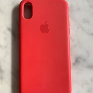 Red iPhone X apple case
